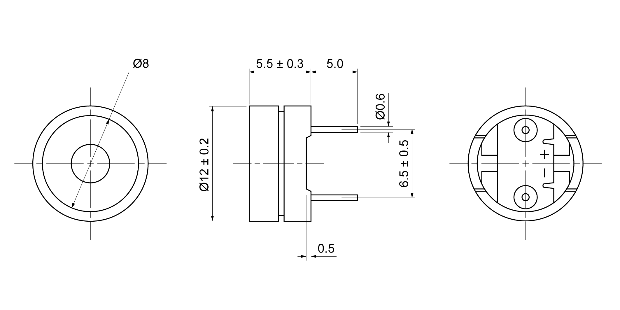 MT1254P-L20A5-42P Mechanical Drawing